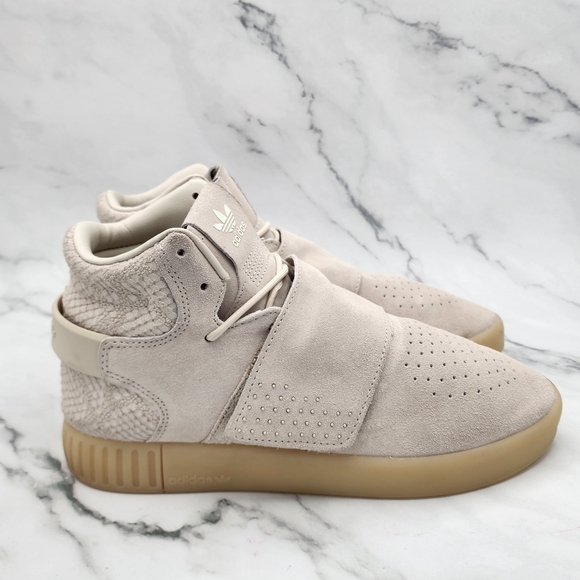 Adidas - Tubular Invader Strap Sneakers - Beige - US 7½ - Picture 4 of 16